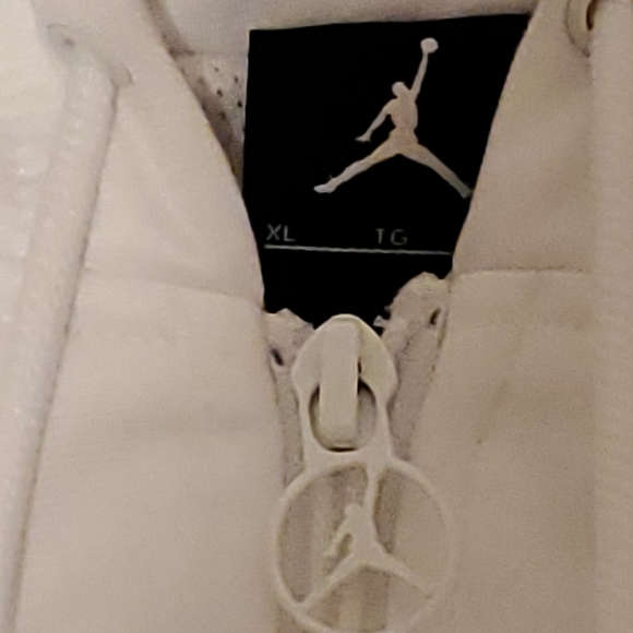 Vintage White Jordan Zip Up Hoodie - Picture 4 of 5
